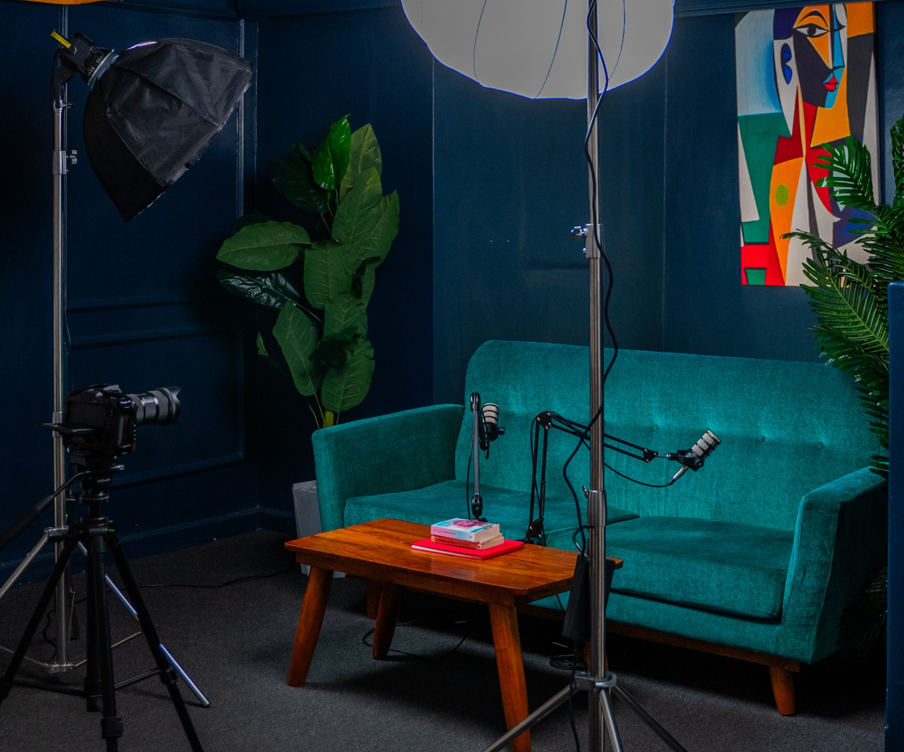 Inside the studio